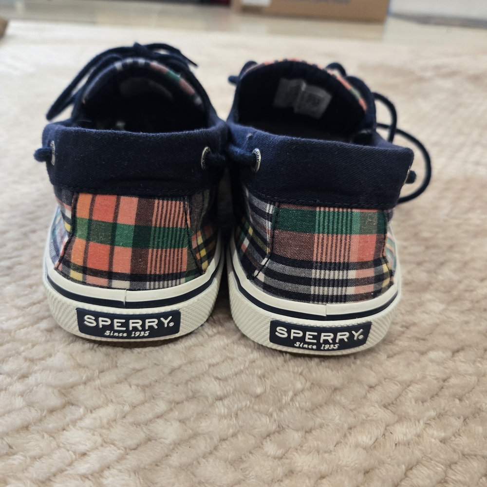 Sperry  Plaid Boat Shoes Men’s 11.5 Memory Foam Casual Preppy Coastal - Picture 13 of 14